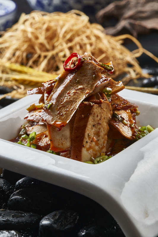 凉拌香辣豆腐干干子图片