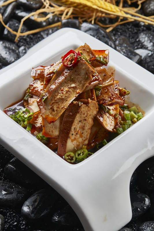 凉拌香辣豆腐干干子图片