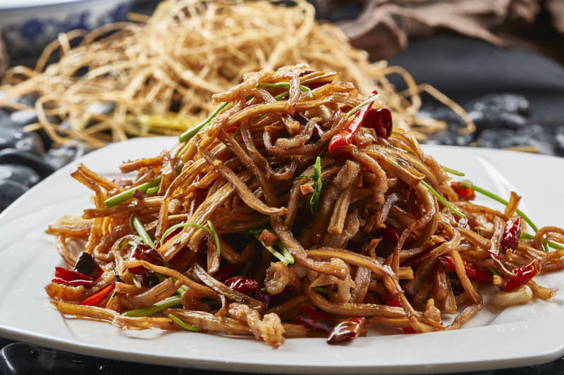 辣炒肉丝杏鲍菇图片