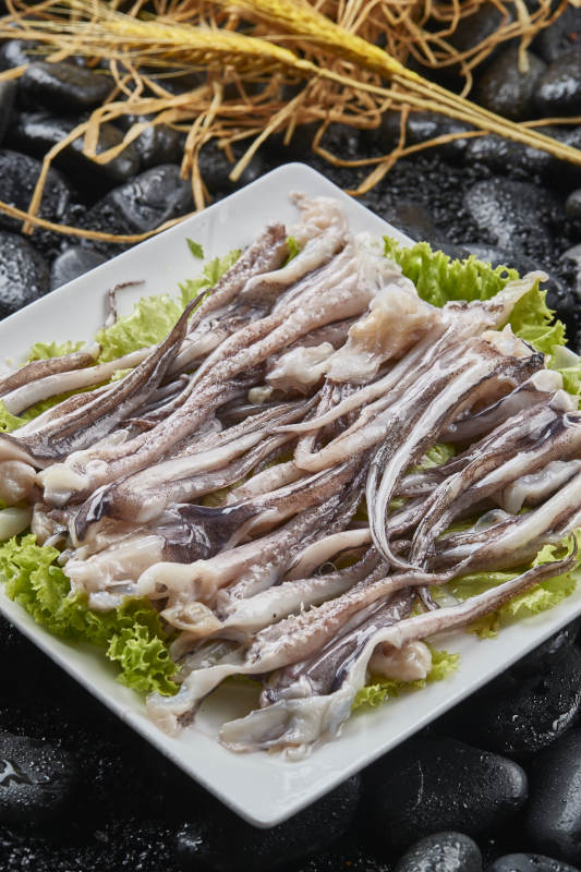 烤肉食材生鱿鱼须图片