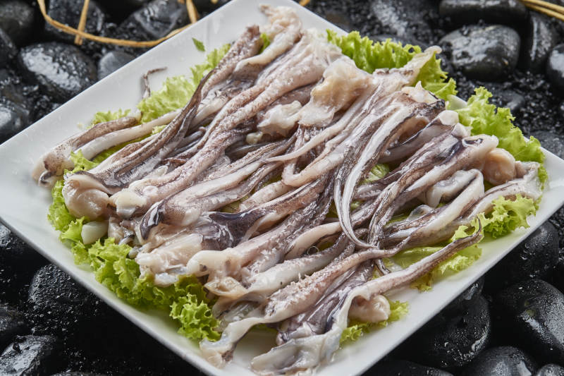 烤肉食材生鱿鱼须图片