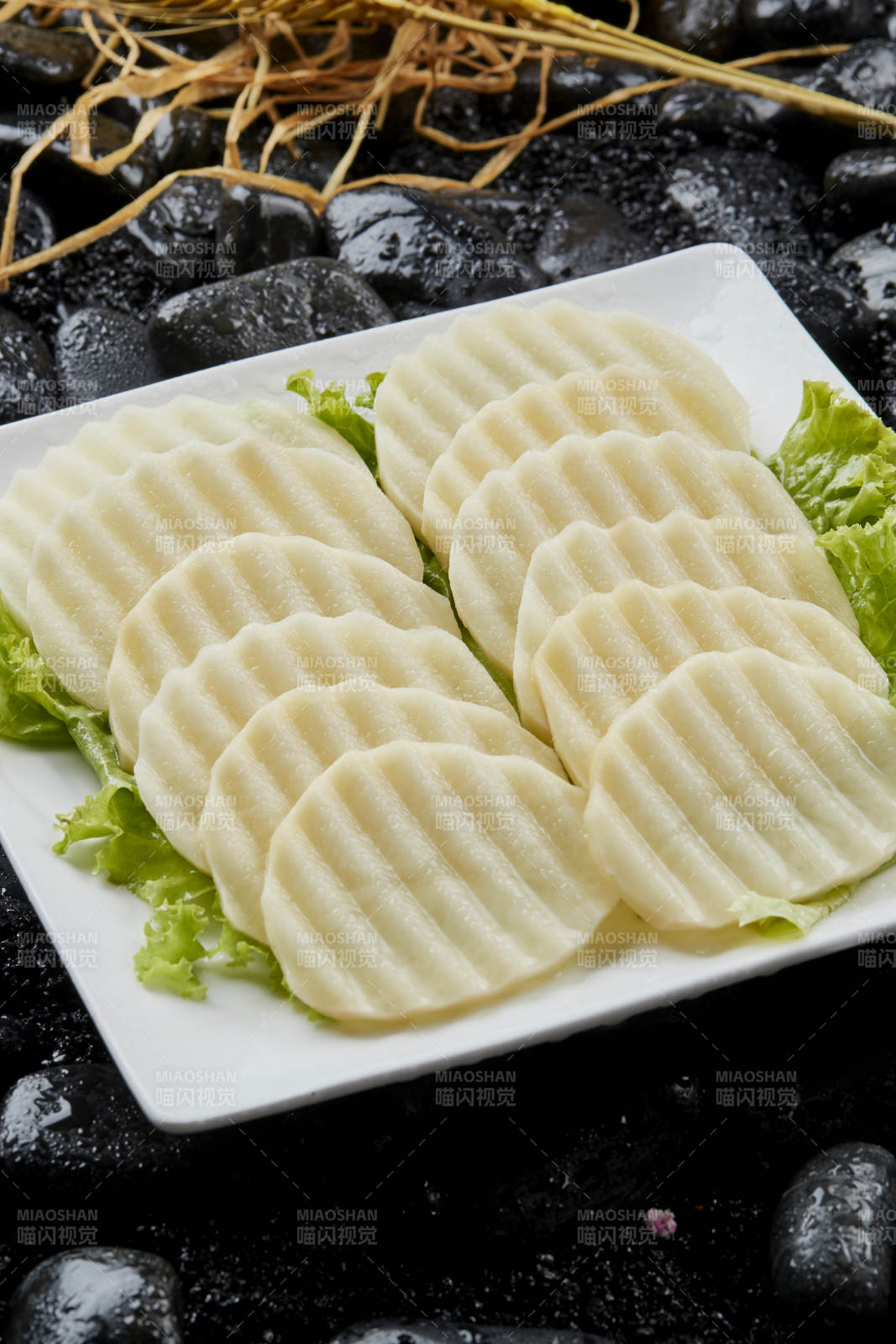 烤肉食材土豆片图片