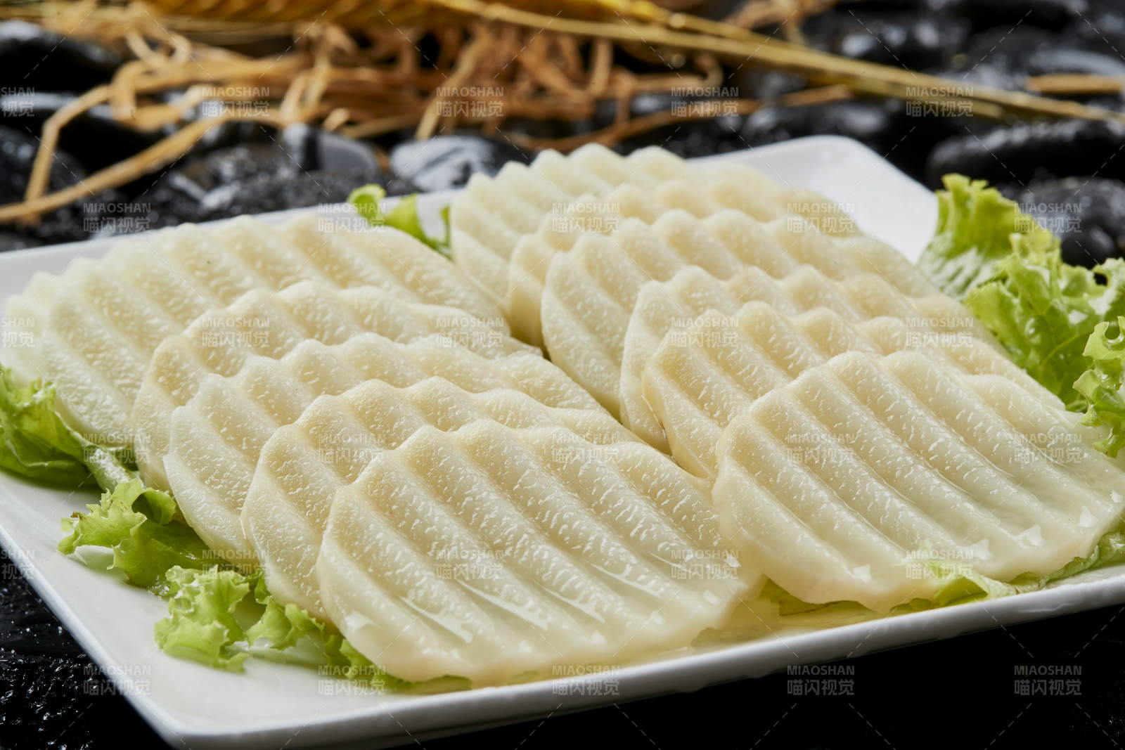 烤肉食材土豆片图片