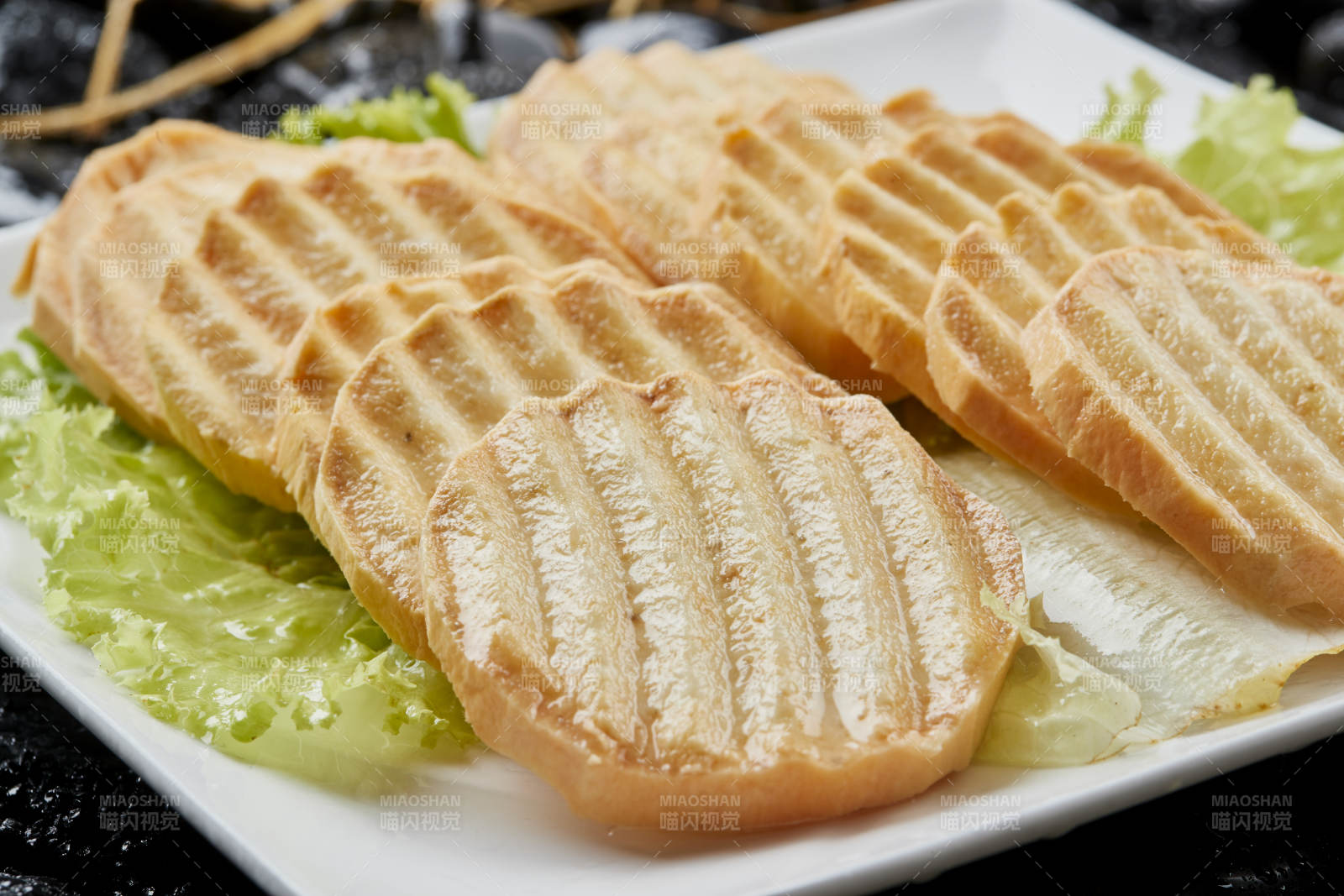 烤肉食材红薯片图片