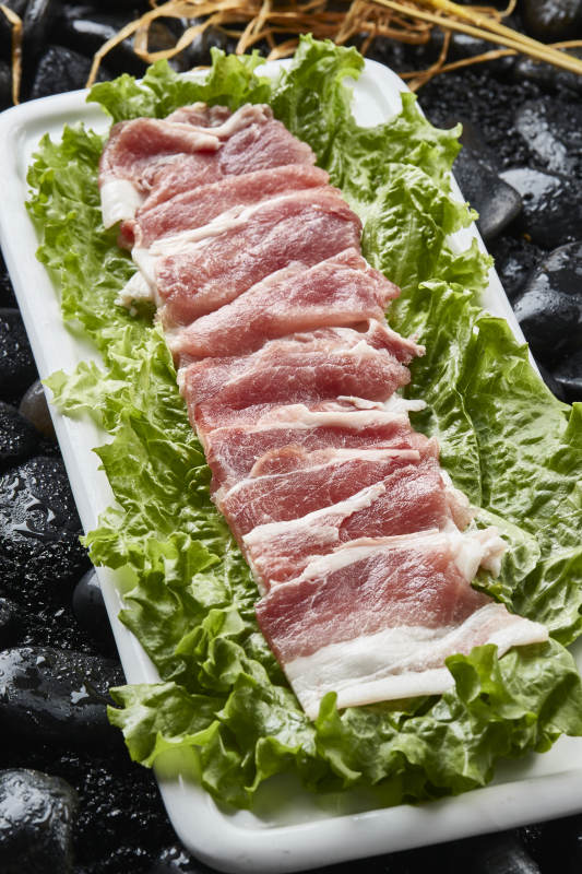 烤肉食材极品猪五花肉图片