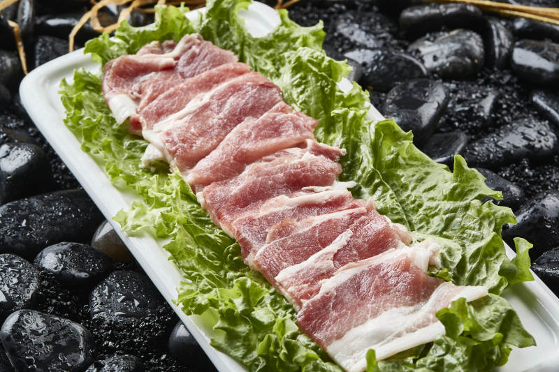 烤肉食材极品猪五花肉图片