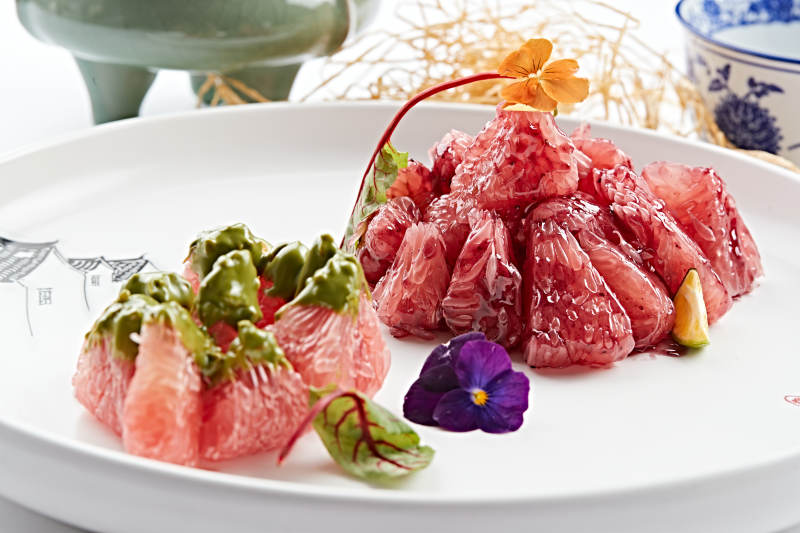 蜂蜜抹茶血柚图片