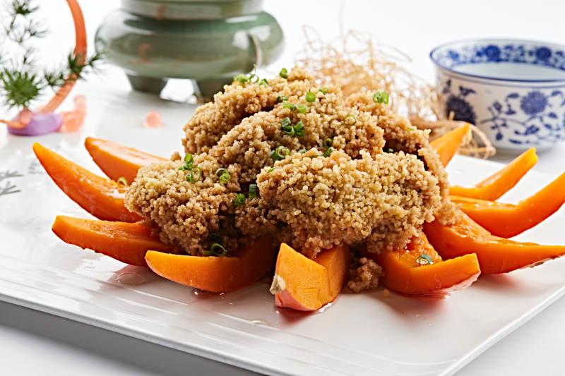 小米醸金瓜图片