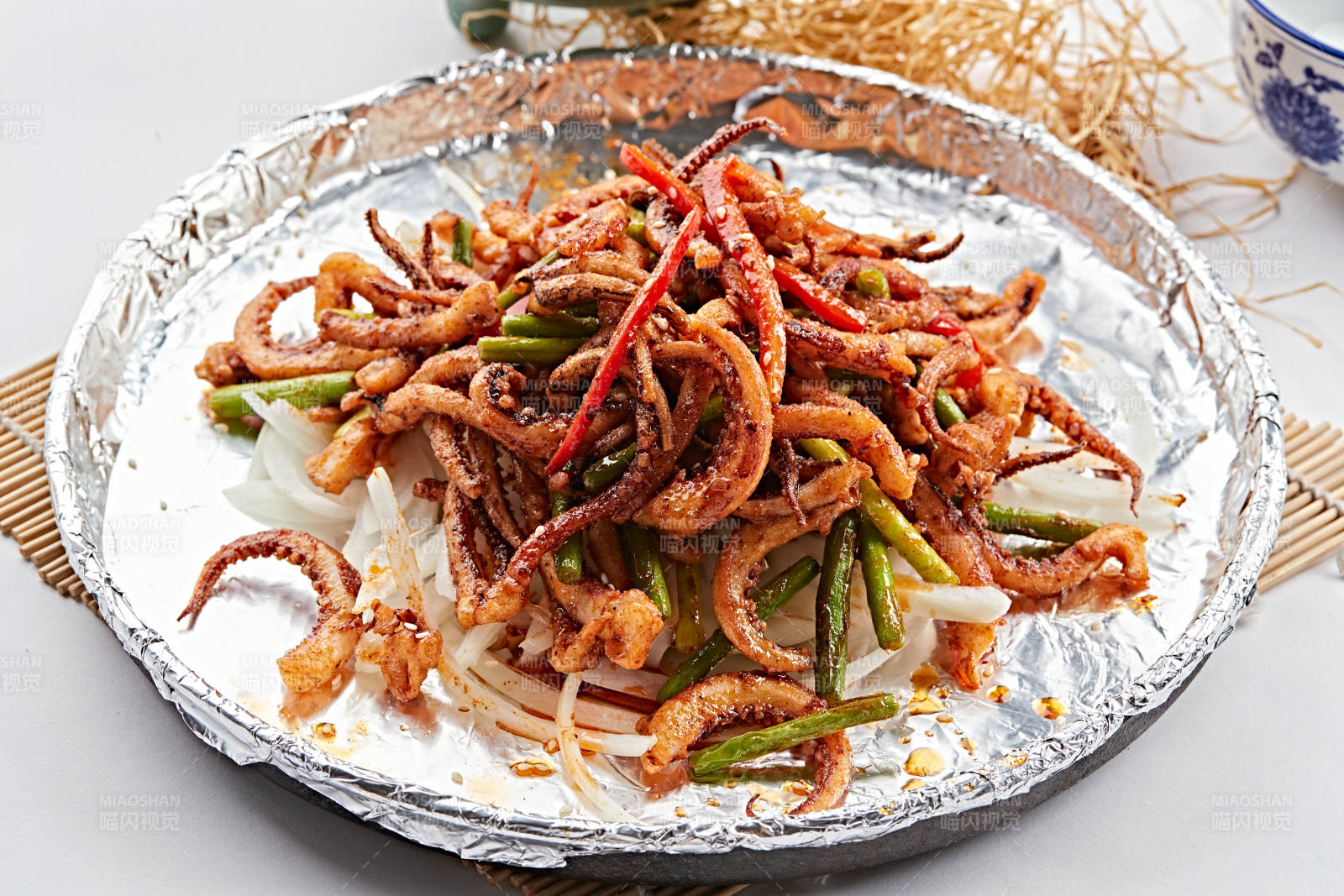 锡纸铁板鱿鱼须图片