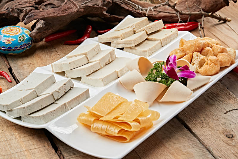 火锅食材豆制品拼盘图片