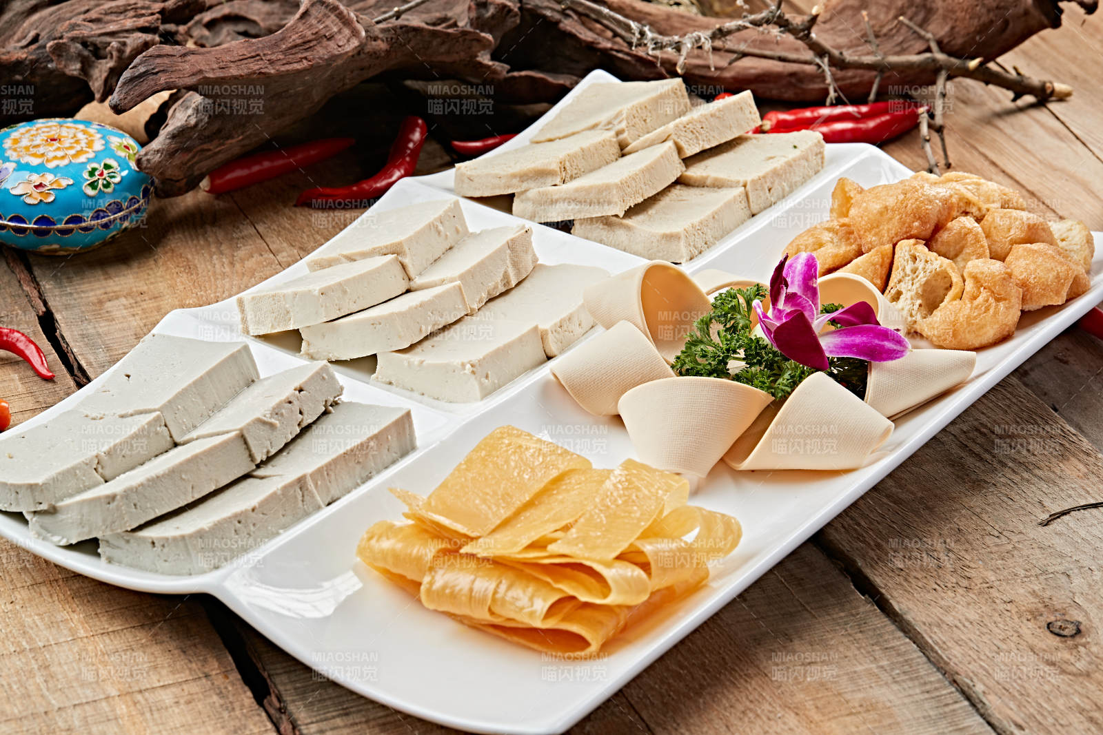 火锅食材豆制品拼盘图片