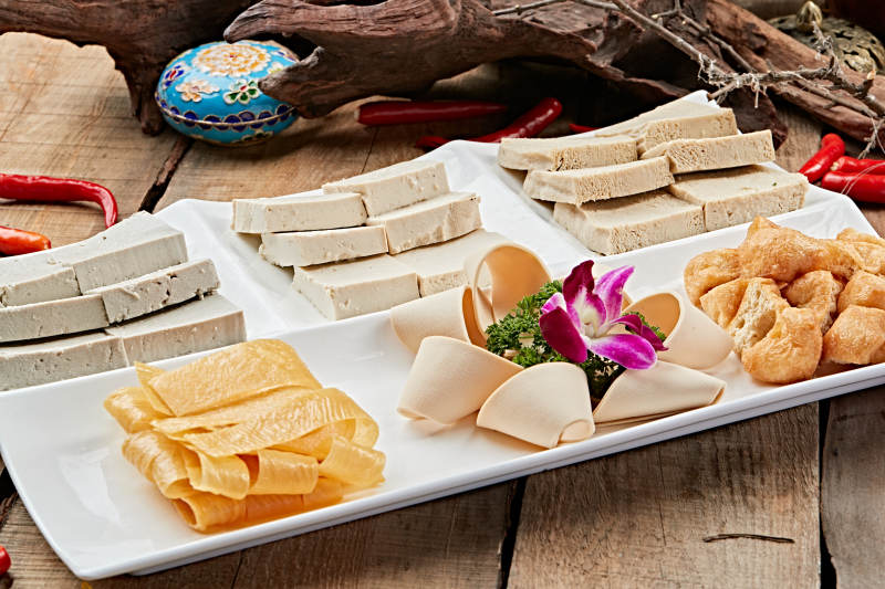 火锅食材豆制品拼盘图片