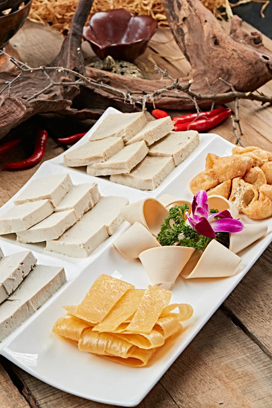 火锅食材豆制品拼盘图片