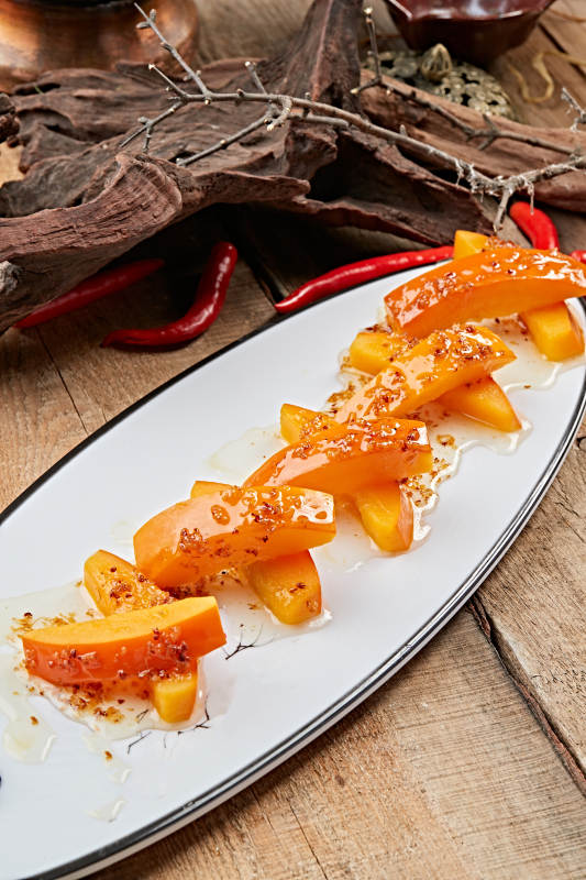 香蒸桂花蜜醸金瓜图片