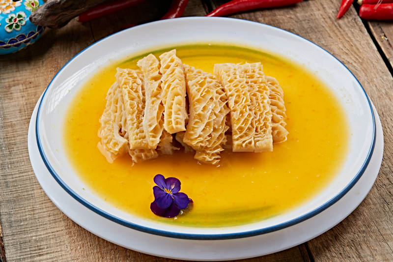 浓汤鸡汁金钱肚图片