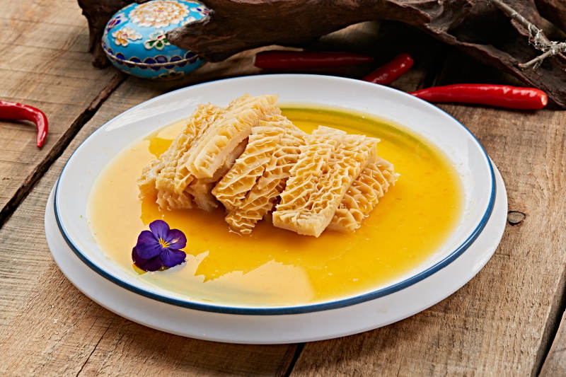 浓汤鸡汁金钱肚图片