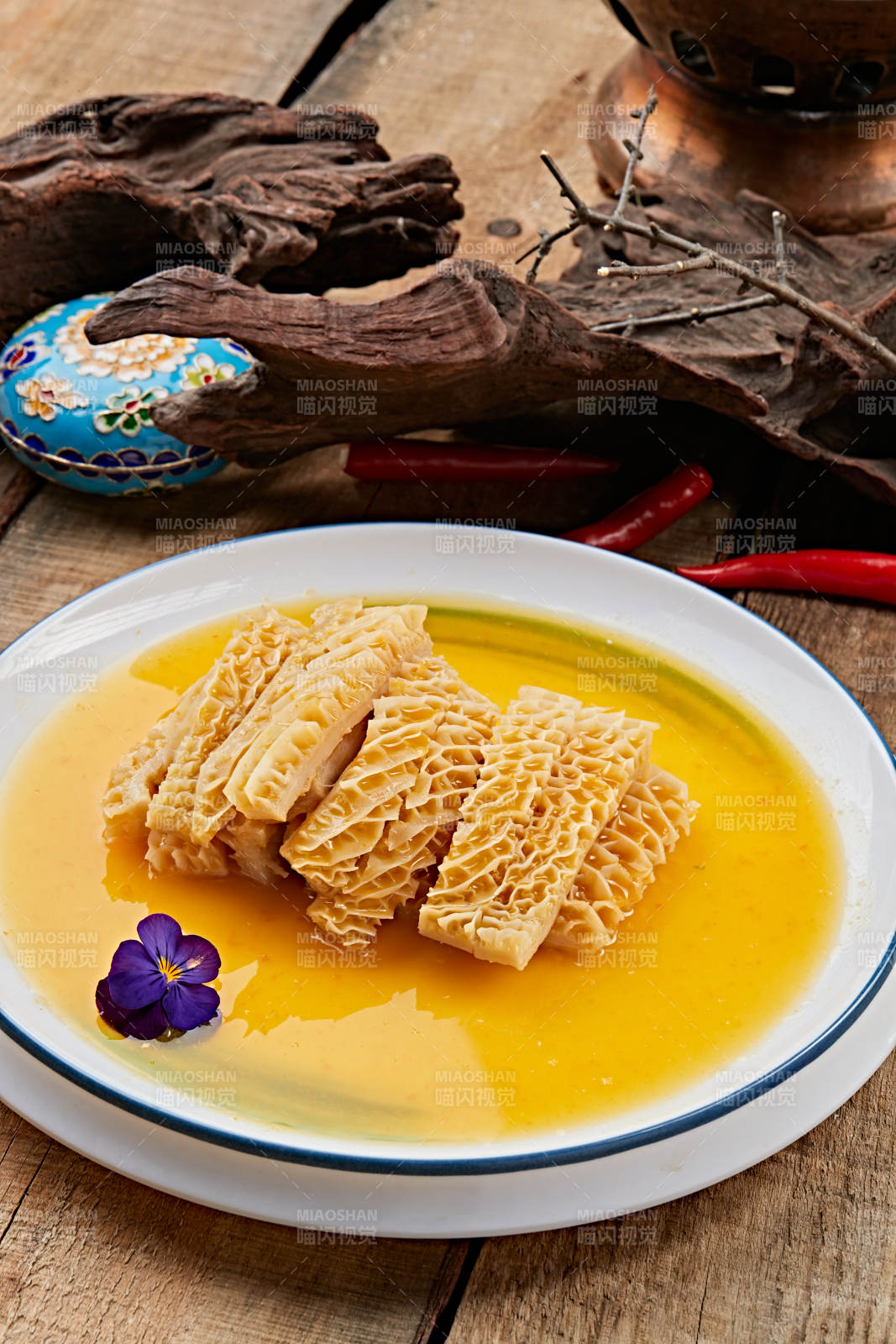 浓汤鸡汁金钱肚图片