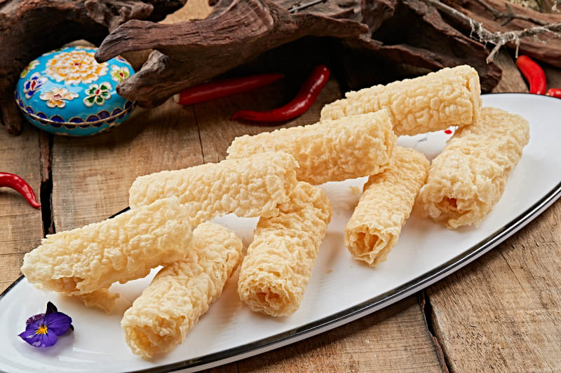 火锅食材炸油皮卷图片