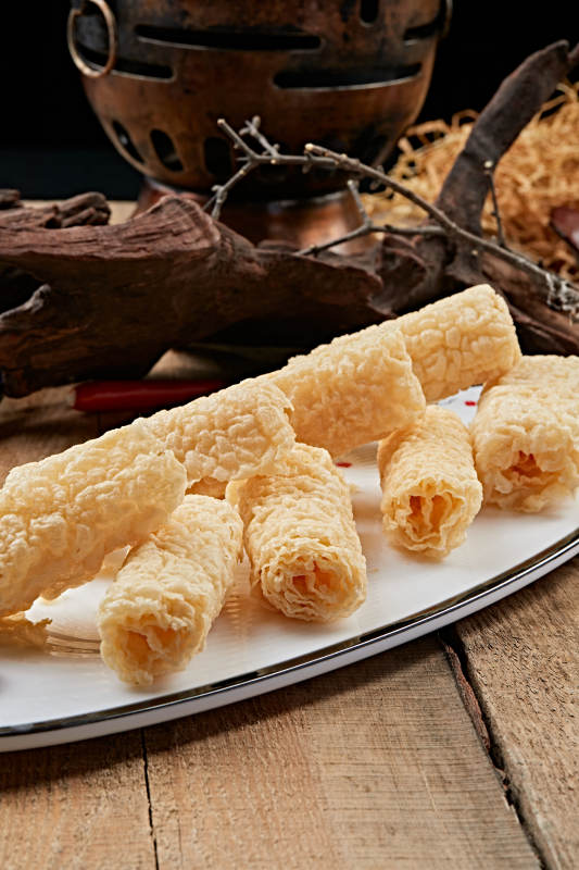 火锅食材炸油皮卷图片