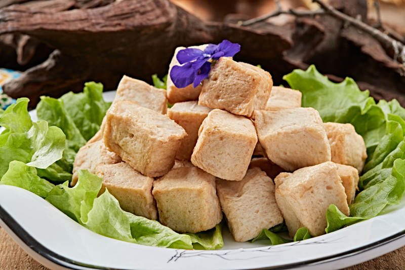 火锅配菜鱼豆腐图片