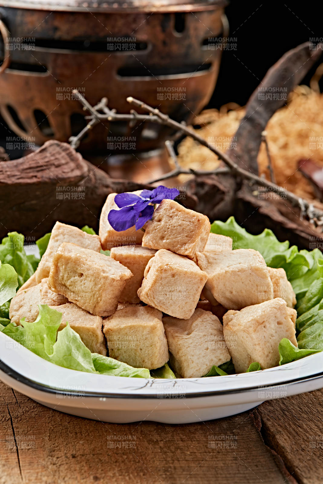 火锅配菜鱼豆腐图片