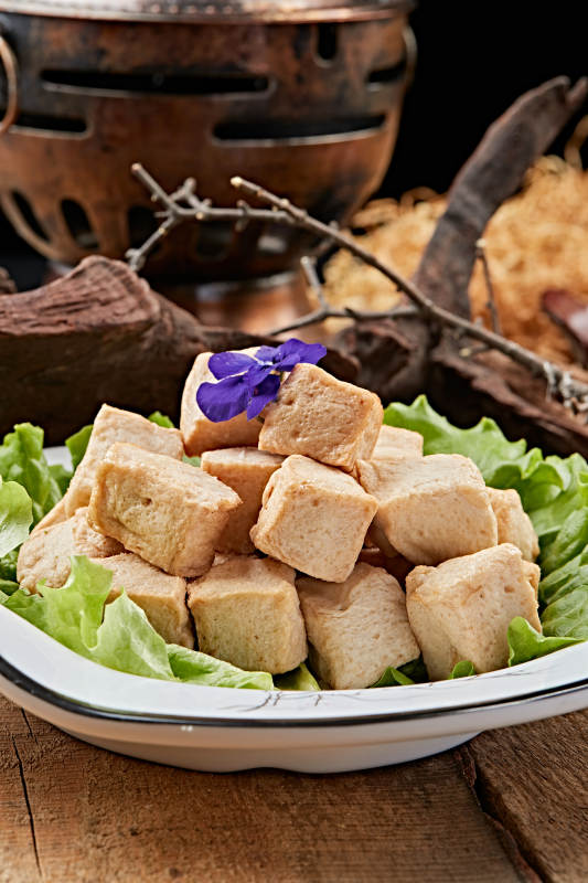 火锅配菜鱼豆腐图片