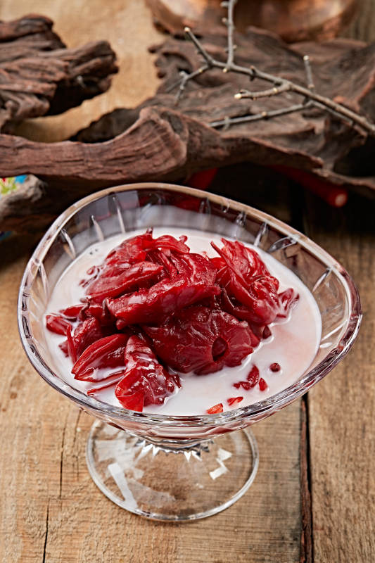 酸奶果脯芦荟冰图片