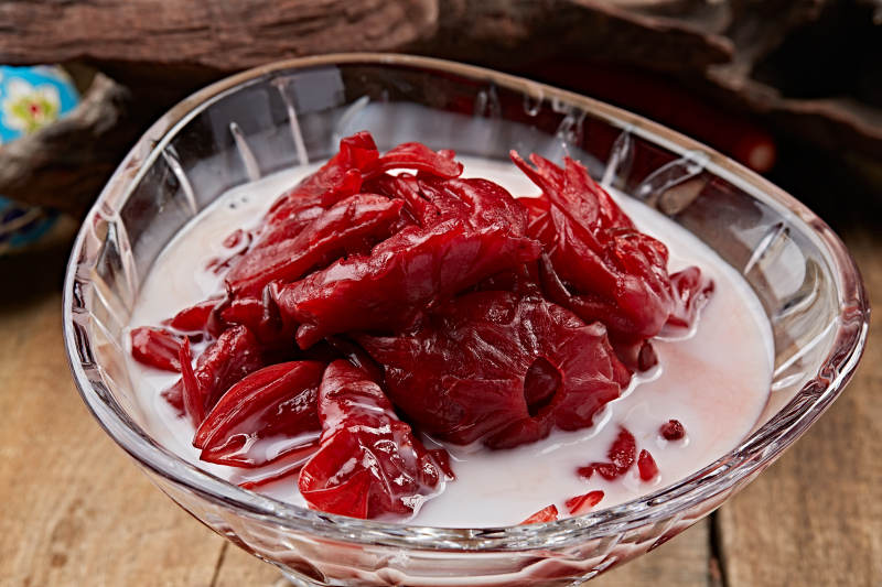 酸奶果脯芦荟冰图片