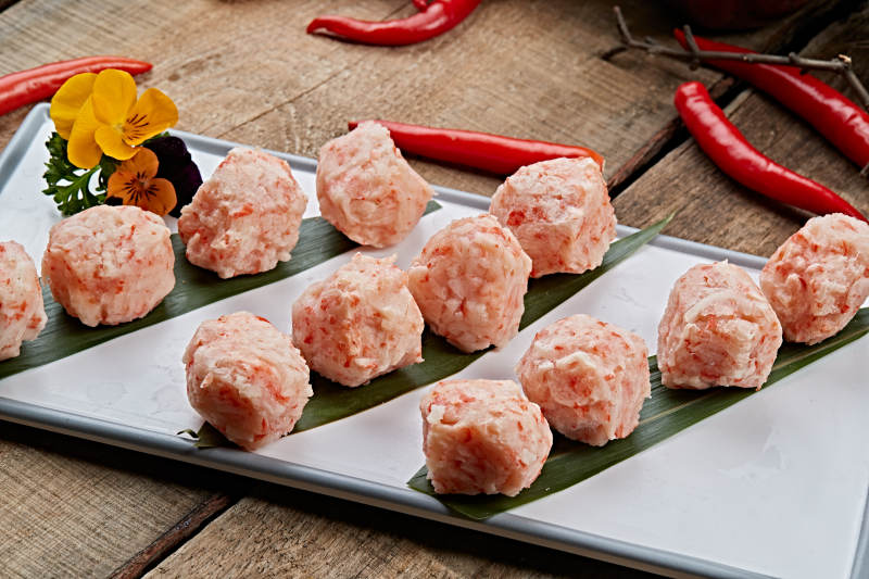 火锅涮品食材龙虾丸图片