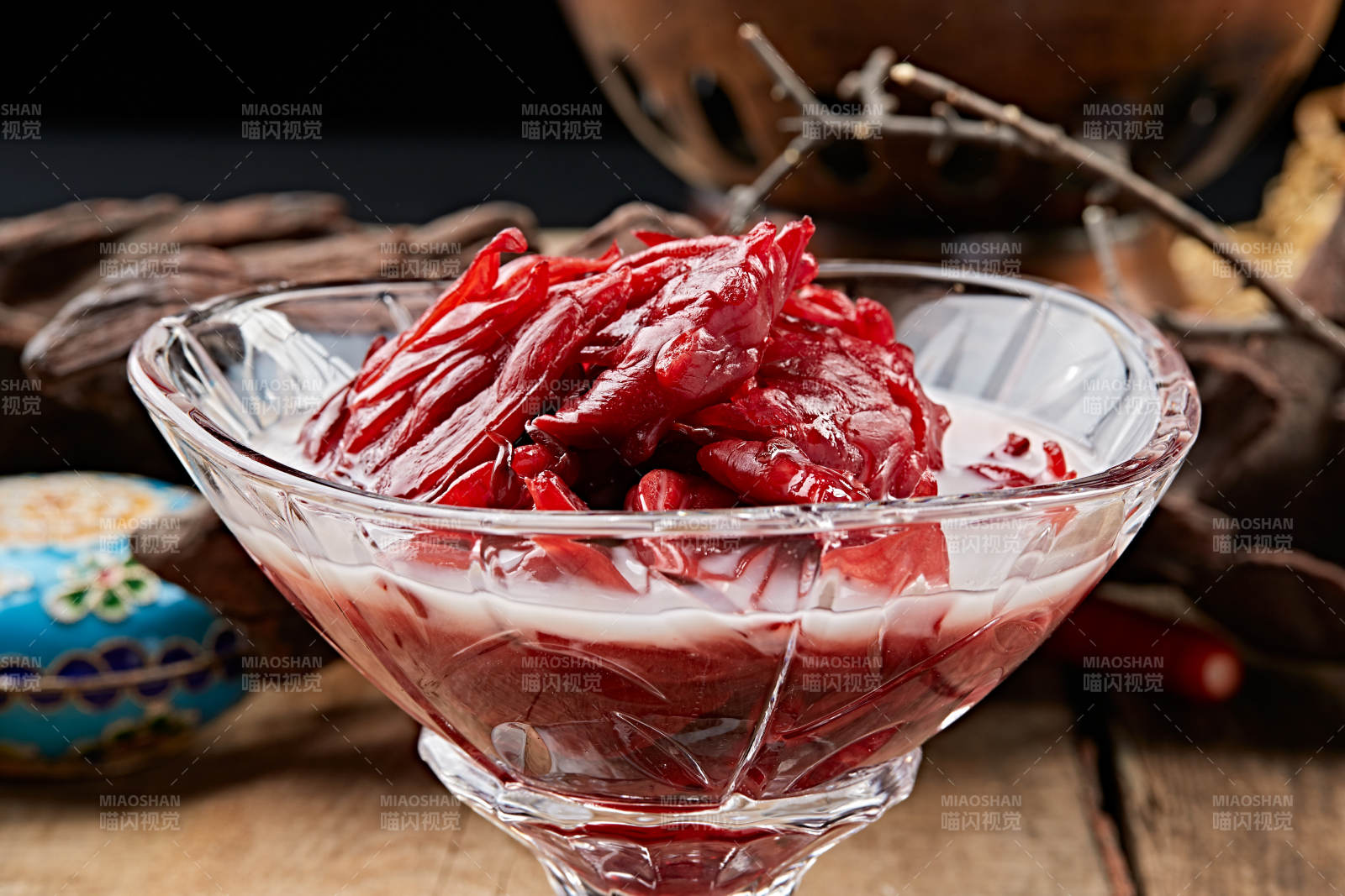 酸奶果脯芦荟冰图片