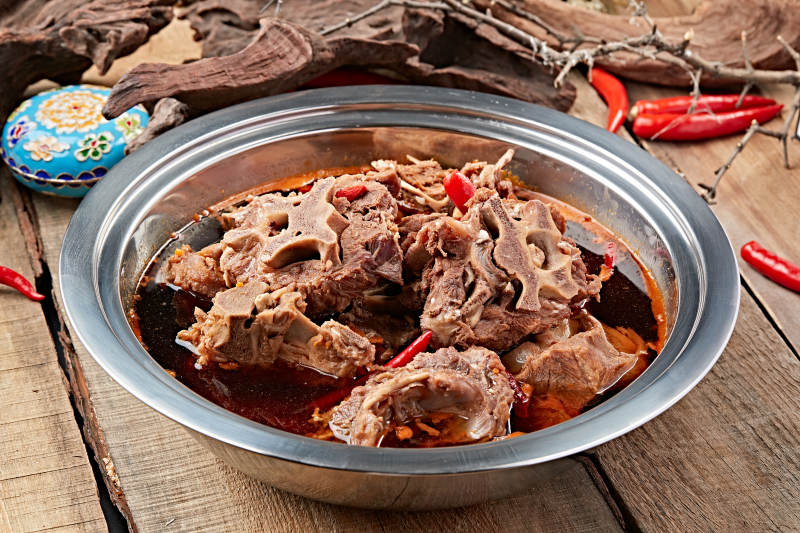 美味香辣锅仔羊蝎子图片