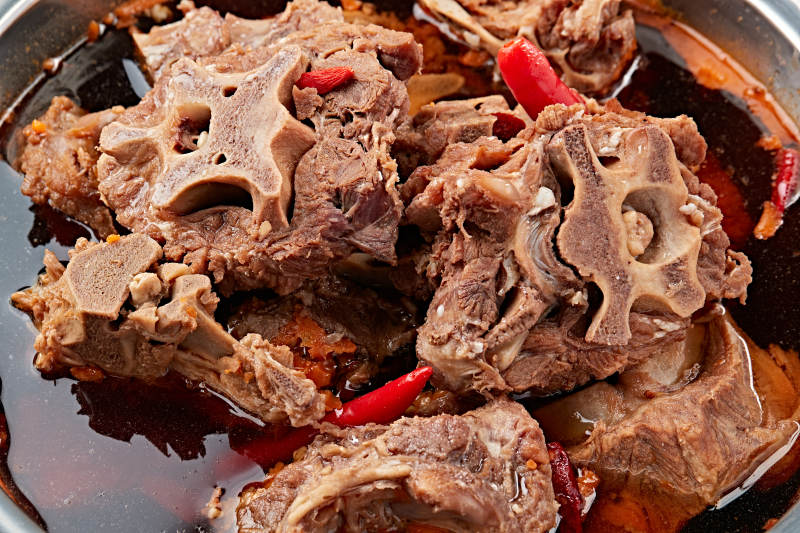 美味香辣锅仔羊蝎子图片