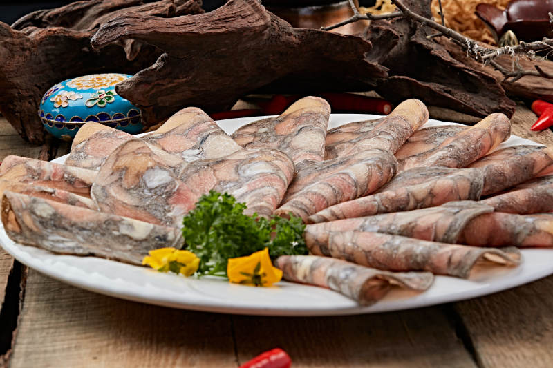 火锅食材乌鸡肉片图片