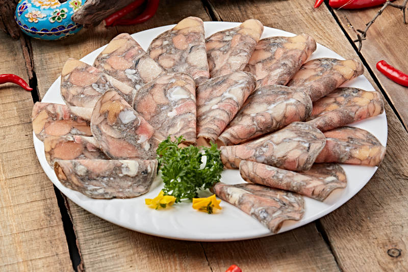 火锅食材乌鸡肉片图片