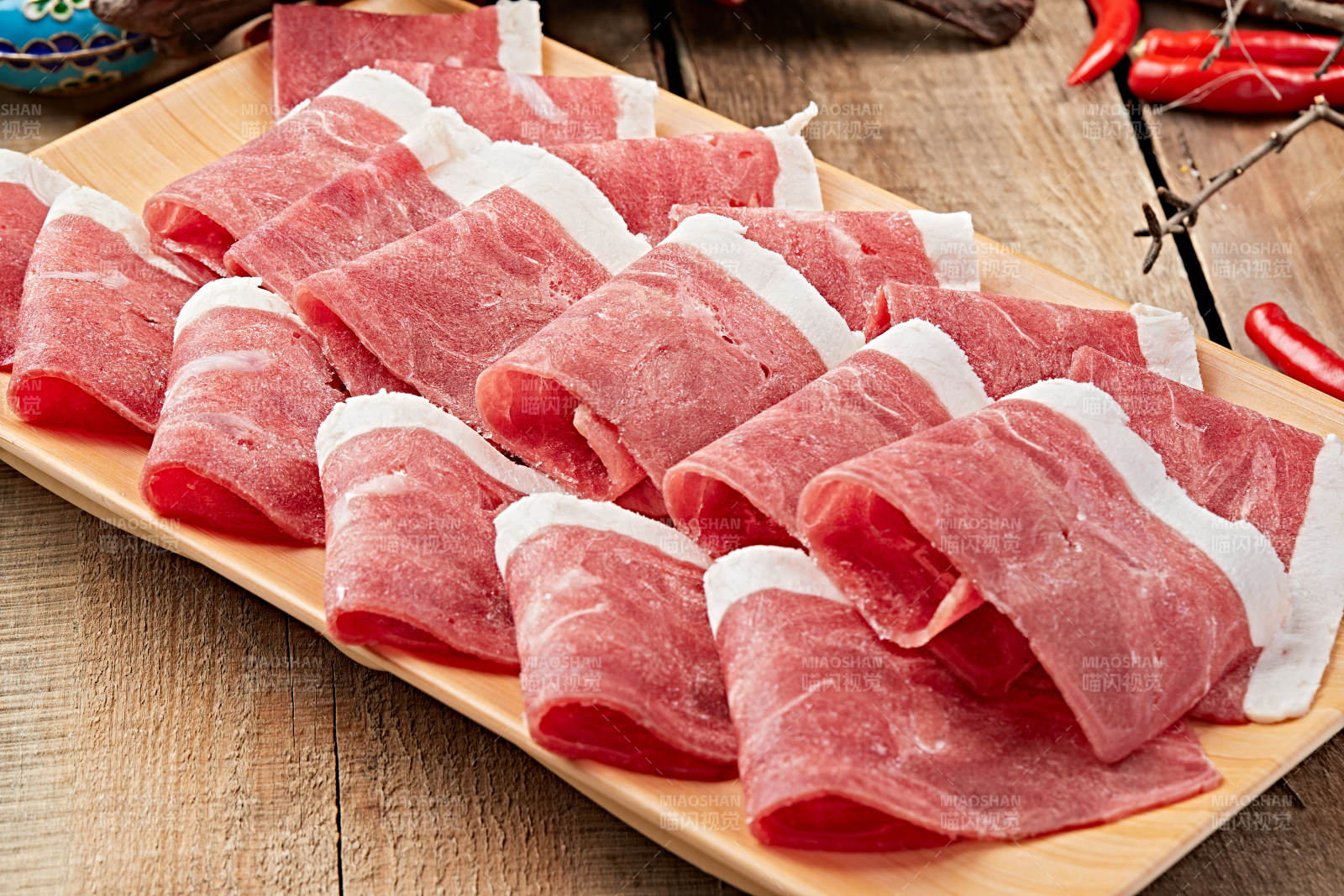 草原肥羊肥牛肉卷图片