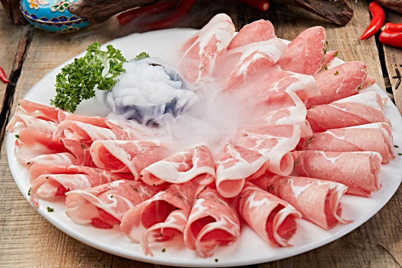 火锅食材内蒙肥羊肉片图片