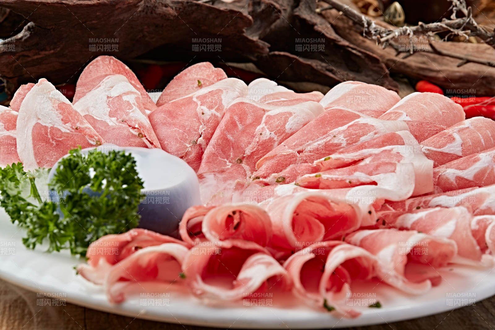 火锅食材内蒙肥羊肉片图片