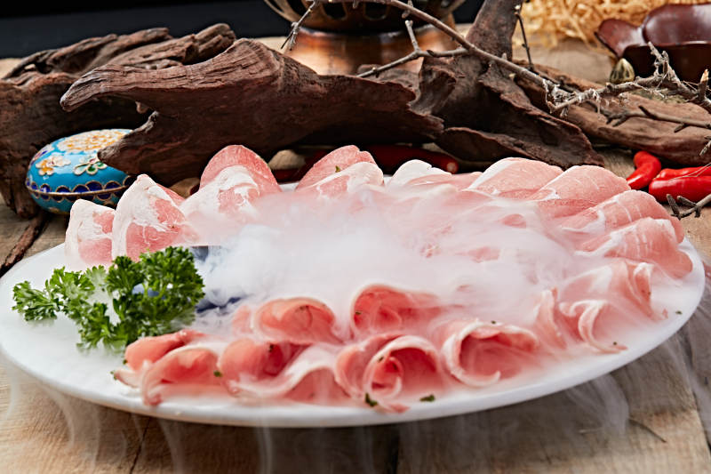 火锅食材内蒙肥羊肉片图片