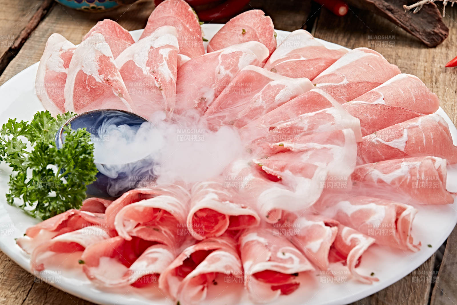 火锅食材内蒙肥羊肉片图片