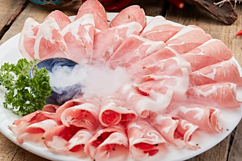 火锅食材内蒙肥羊肉片图片