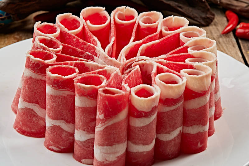 草原肥羊肉卷图片