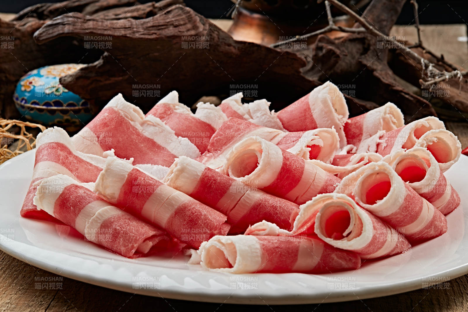 草原肥羊肥牛肉卷图片