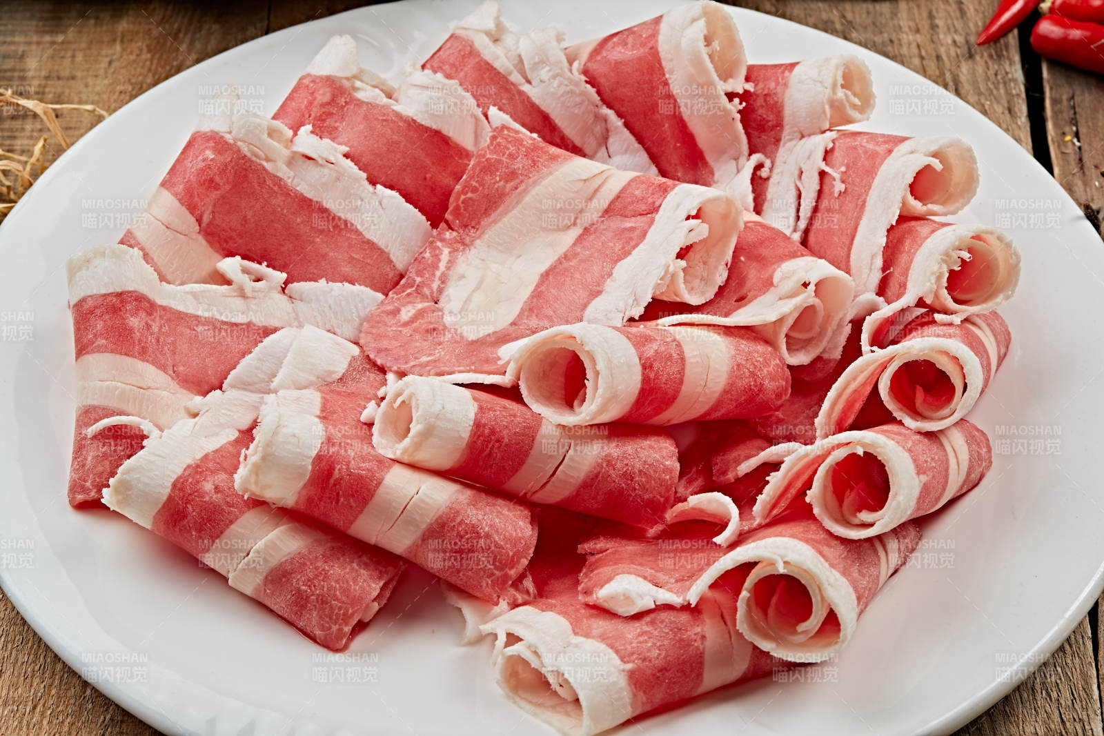 草原肥羊肥牛肉卷图片