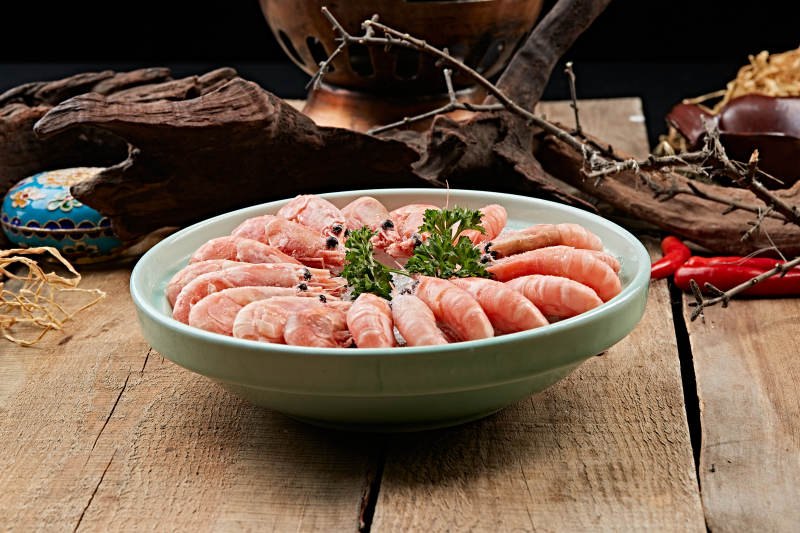 速冻新鲜北极甜虾图片