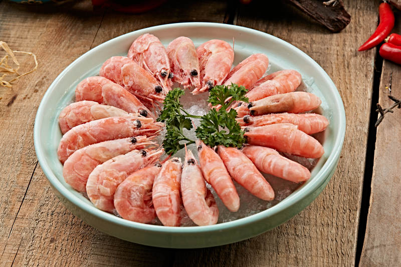 速冻新鲜北极甜虾图片