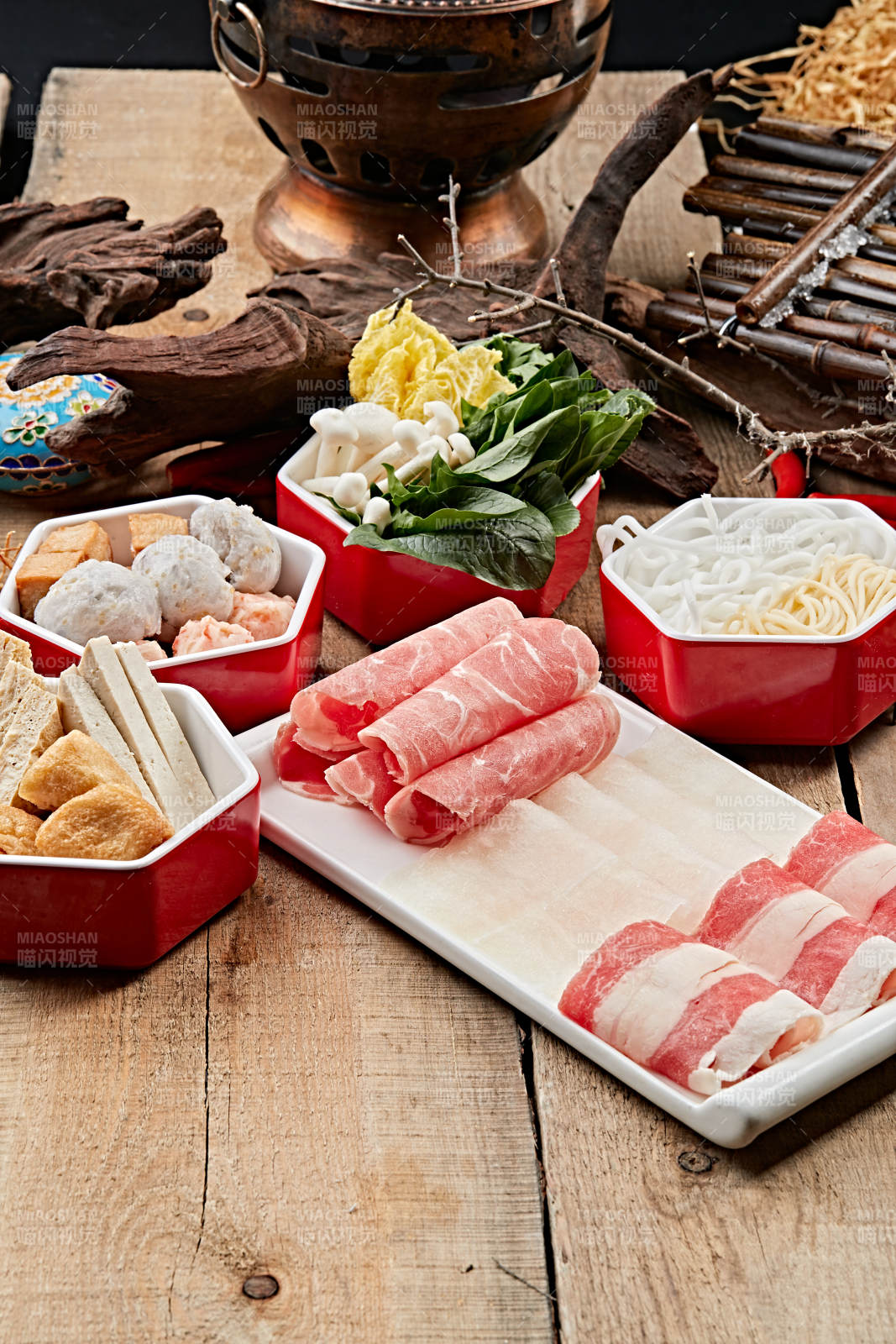 火锅套餐组合图片