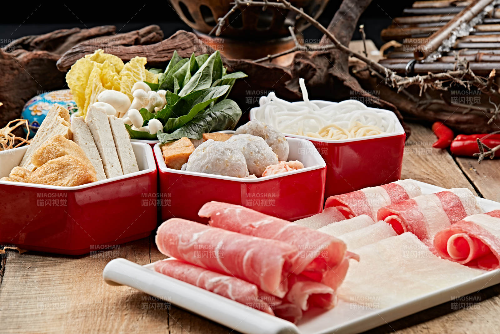 火锅套餐组合图片