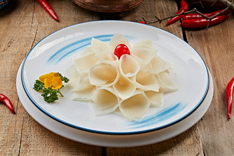 火锅食材新鲜冬笋片图片