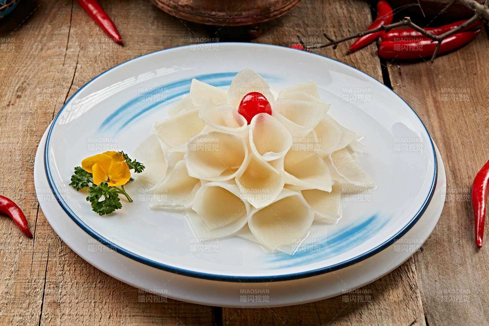 火锅食材新鲜冬笋片图片