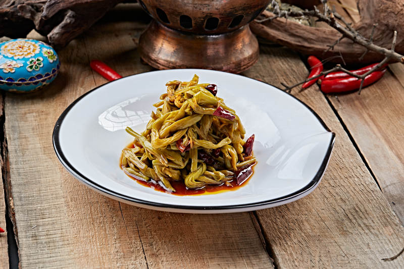 凉菜小菜凉拌黄花菜图片